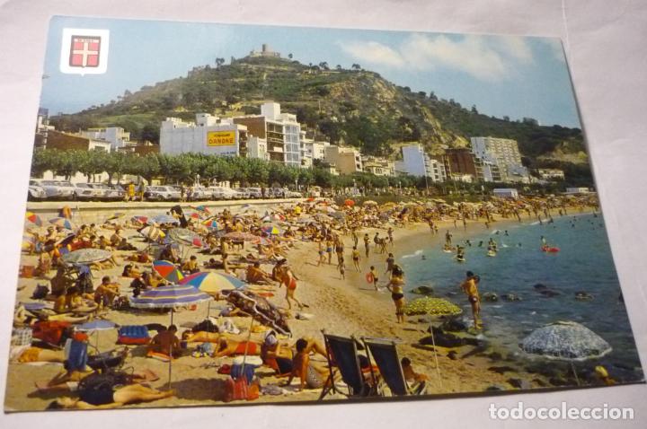 Postales: POSTAL BLANES PLAYA Y CASTILLO - Foto 1
