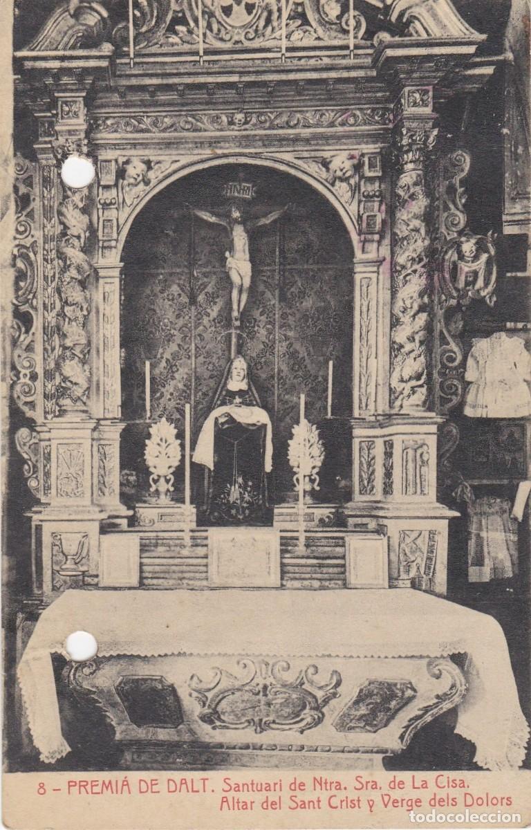 Postales: Premi&aacute; de Dalt - Santuari de Ntra. Sra. de la Cisa - Altar del Sant Crist i Verge - OJO Agujeros!!!