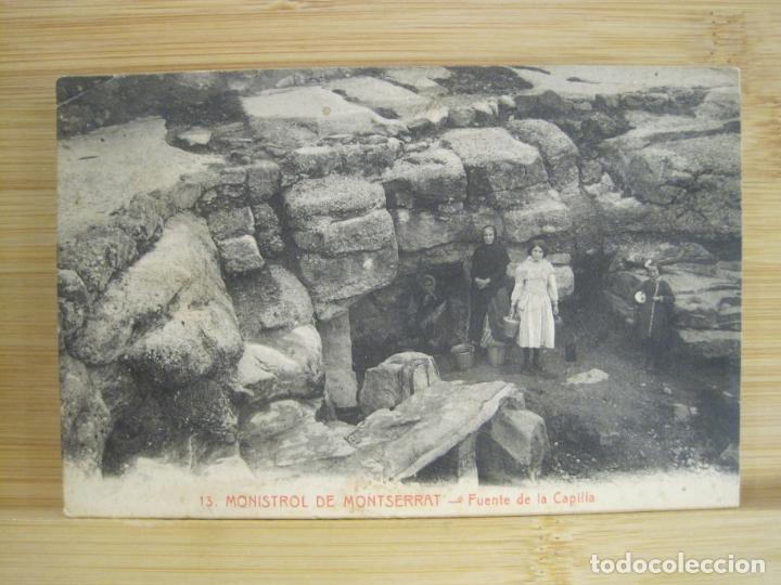 Postcards: MONISTROL DE MONTSERRAT-FUENTE DE LA CAPILLA-ROISIN-13-POSTAL ANTIGUA-(97.644)