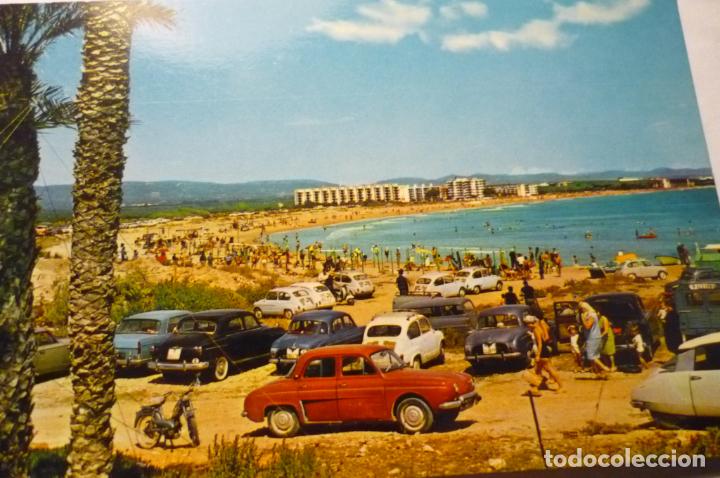 Postales: postal salou.-playa reco.-coches escrita cm
