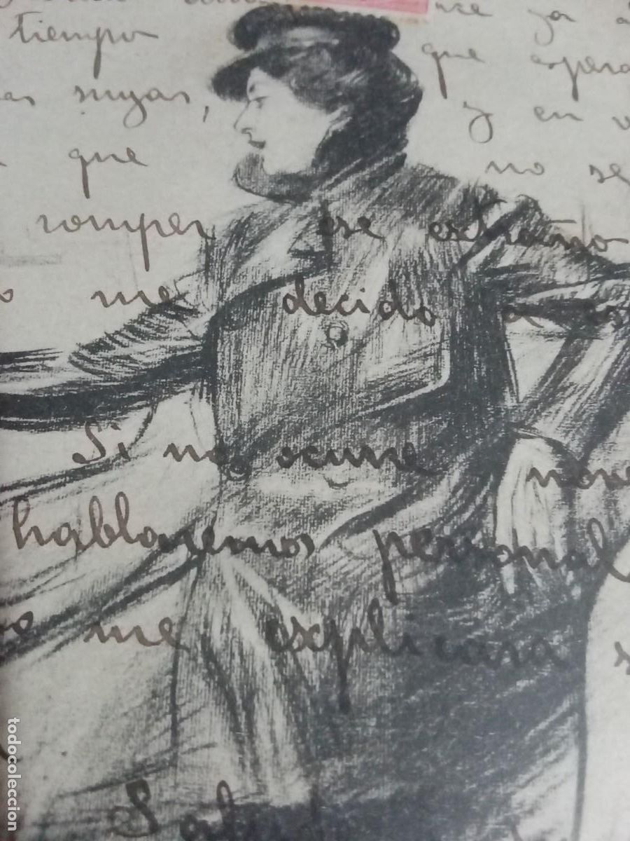 Postales: Ramon Casas.Postal del 1903. - Foto 2