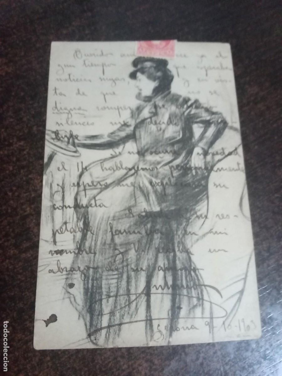 Postales: Ramon Casas.Postal del 1903. - Foto 1
