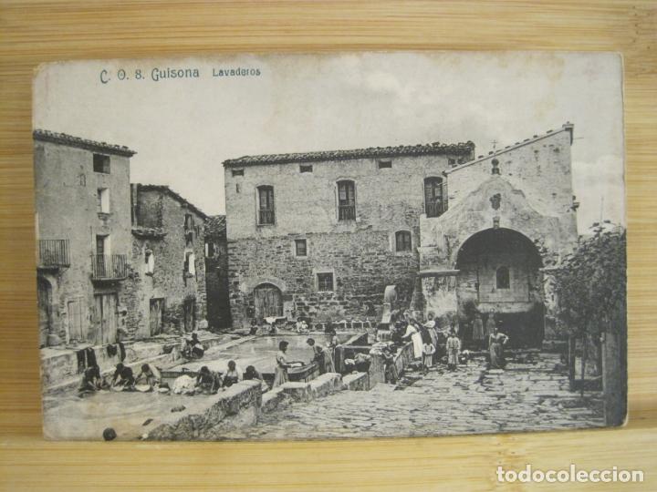 Postcards: GUISONA-LAVADEROS-C.O. 8-POSTAL ANTIGUA-(97.796)