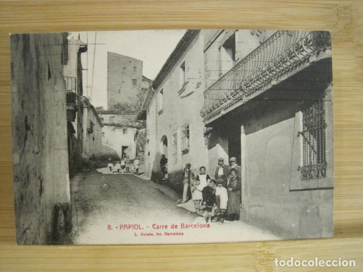 Postkarten: PAPIOL-CARRER DE BARCELONA-ROISIN-8-POSTAL ANTIGUA-(97.797)