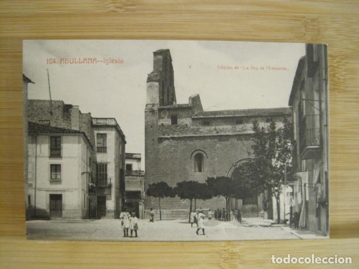 Postcards: AGULLANA-IGLESIA-ED LA VEU DE L'EMPORDA-194-POSTAL ANTIGUA-(97.801)