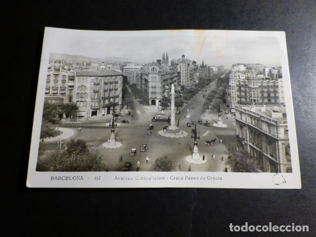 Postales: BARCELONA AVENIDA DEL GENERALISIMO - Foto 1