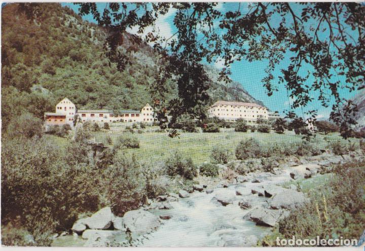 Postales: CALDES DE BOHI, HOTEL DEL MANANTIAL Y BA&Ntilde;OS &ndash; A.CAMPA&Ntilde;A 1475 &ndash; CIRCULADA 1958