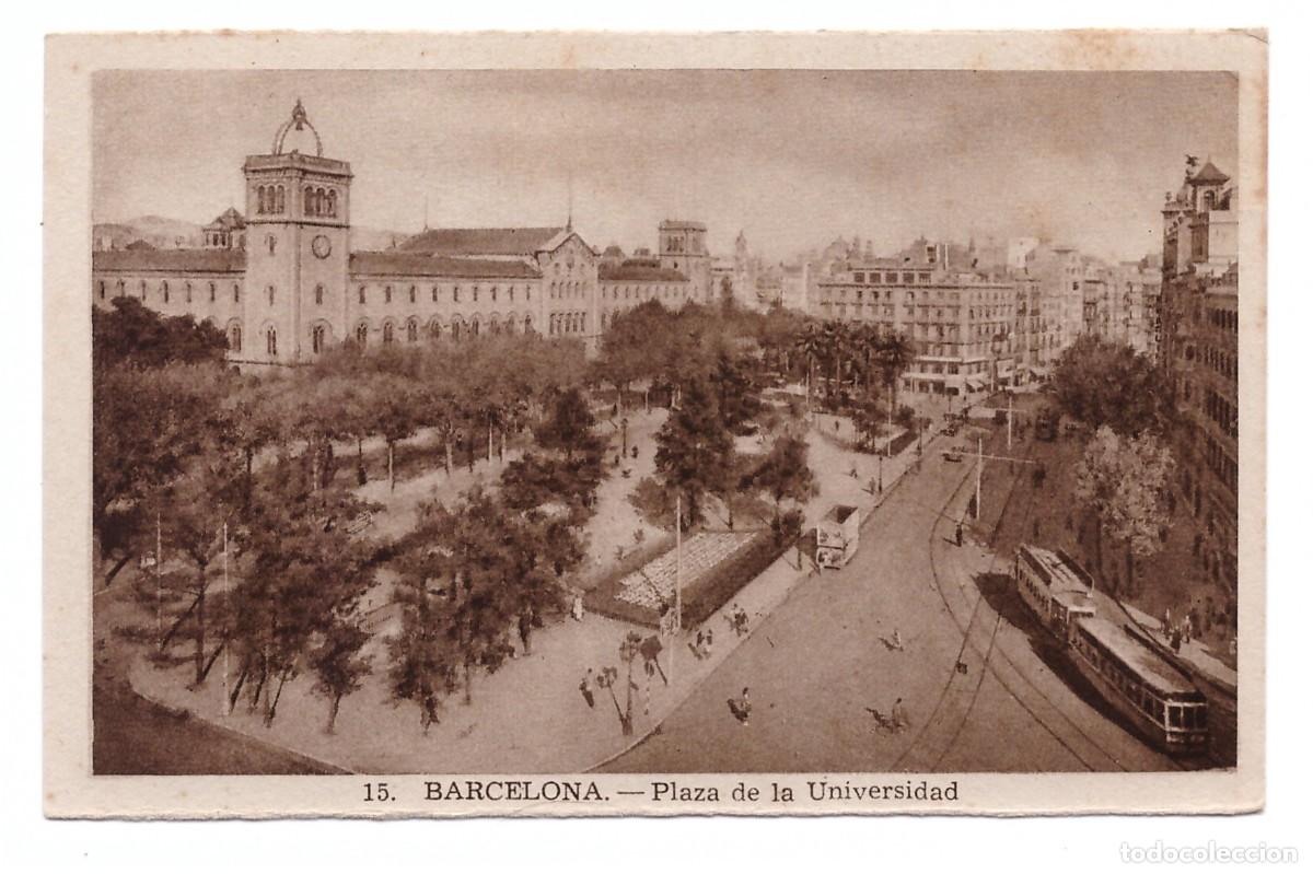 Postkarten: BARCELONA (ESPA&Ntilde;A) // PLAZA DE LA UNIVERSIDAD // SIN CIRCULAR