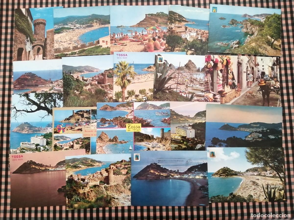 Postales: TOSSA DE MAR. LOTE DE 19 POSTALES - Foto 1