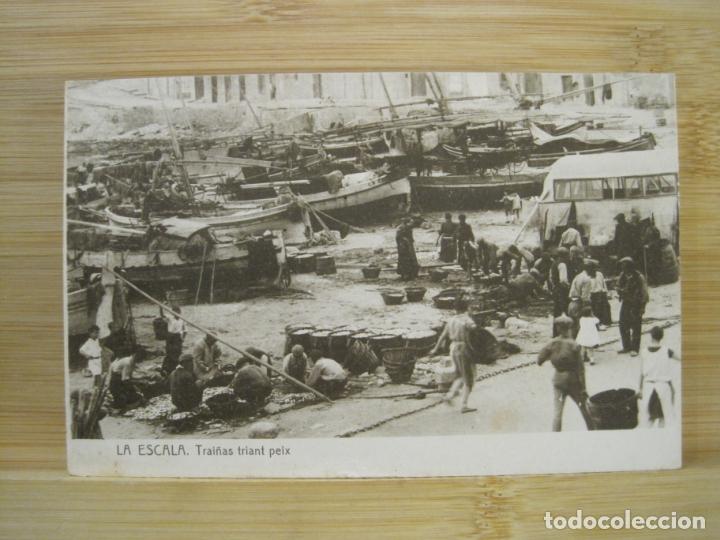 Postkarten: LA ESCALA-TAI&Ntilde;AS TRIANT PEIX-THOMAS-POSTAL ANTIGUA-(98.054)