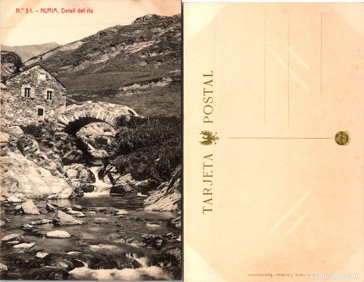 Cartoline: Nuria - Detall del riu - F. Thomas n&ordm; 31 - 140x89mm
