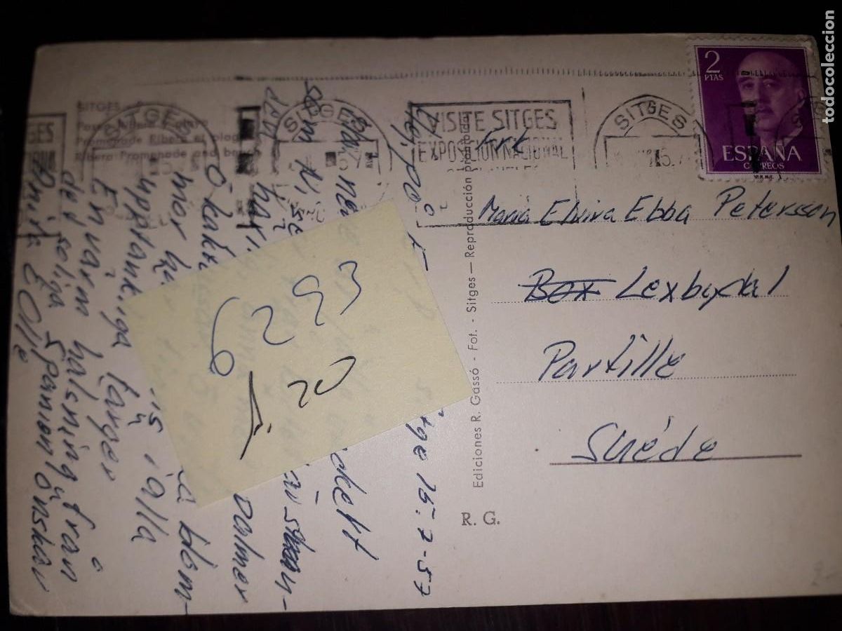 Postales: N&ordm; 6293 POSTAL SITGES BARCELONA - Foto 2