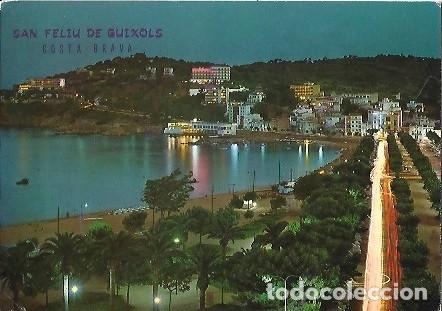 Postais: POSTAL A COLOR 779 SAN FELIU DE GUIXOLS COSTA BRAVA UN ASPECTO NOCTURNO FOTO CATALAN IBARZ ESCRITA