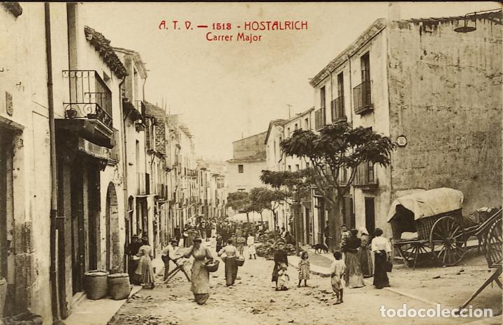 Postales: POSTAL - HOSTALRICH - CARRER MAJOR - - Foto 1