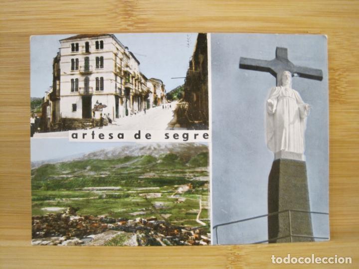 Postales: ARTESA DE SEGRE-MONUMENTO SAGRADO CORAZON-CARRETERAS-ED RAE-100-POSTAL ANTIGUA-(98.272)