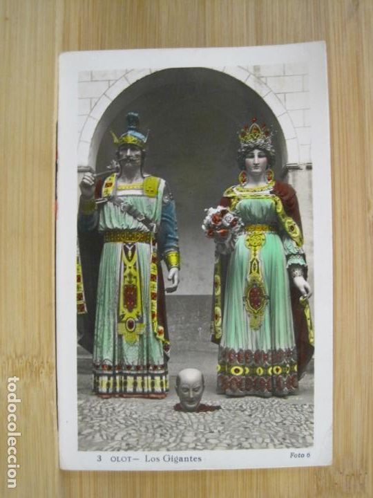 Cartoline: OLOT-LOS GIGANTES-FOTOGRAFICA-POSTAL ANTIGUA-(98.275)