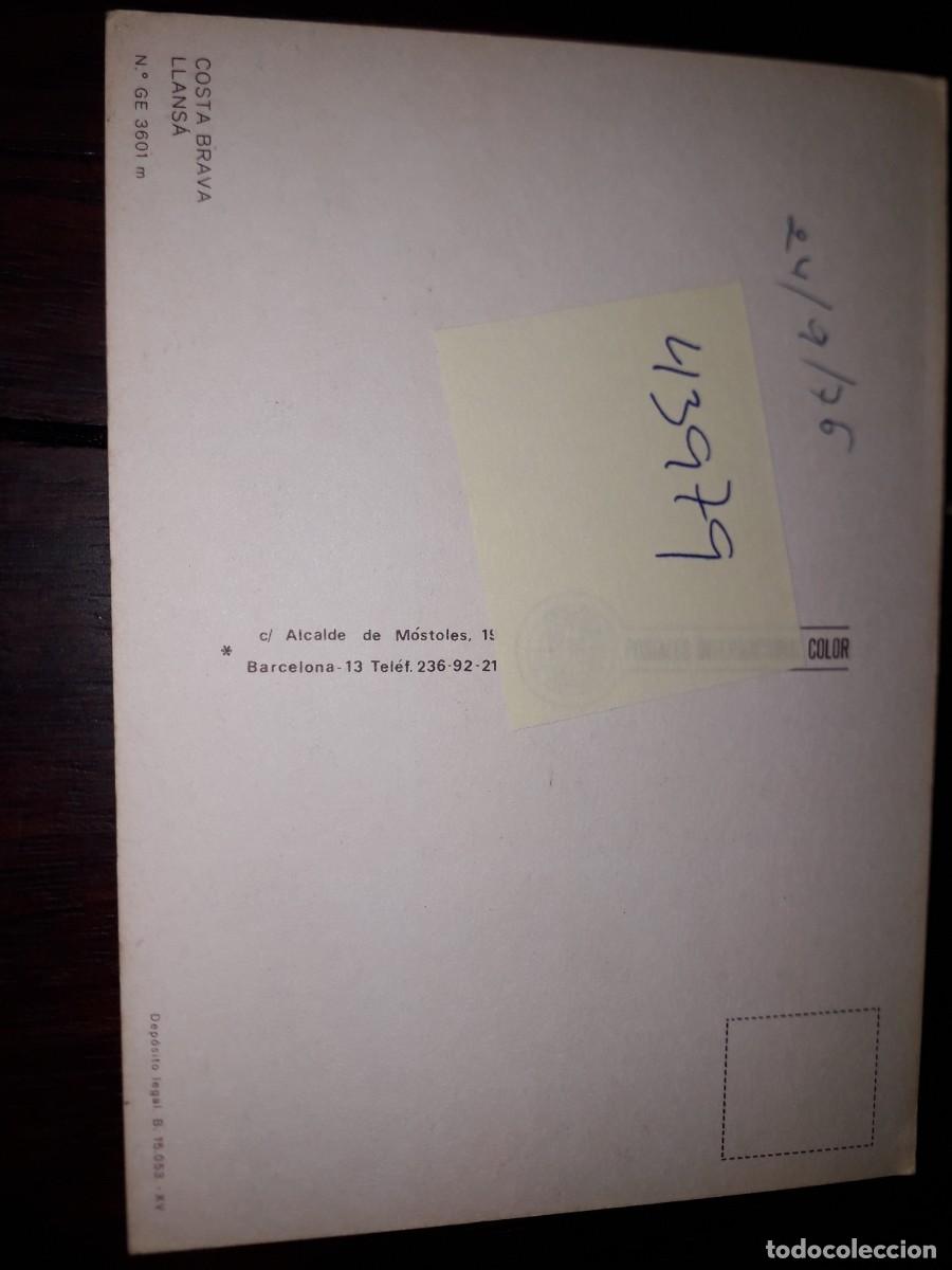 Postales: N&ordm; 43979 POSTAL LLANSA GERONA - Foto 2