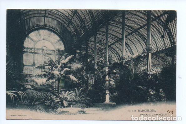 Postales: BARCELONA, 144. PARQUE UMBRACULO. THOMAS, S/C. - Foto 1