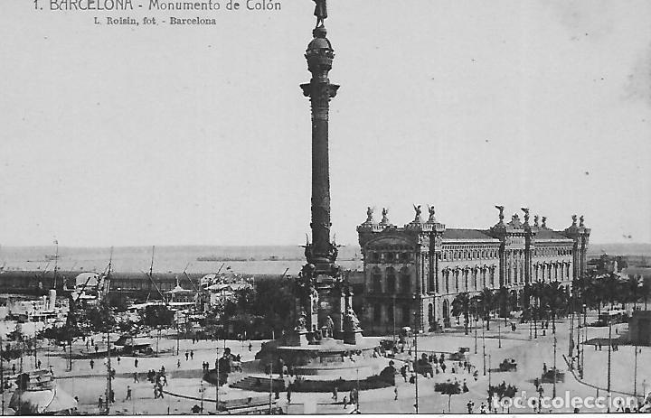Postales: BARCELONA (Monumento de Col&oacute;n) - Foto 1