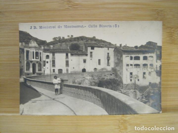Postcards: MONISTROL DE MONTSERRAT-CALLE BISERTA-J.B. 5-FOTOGRAFICA-POSTAL ANTIGUA-(98.407)