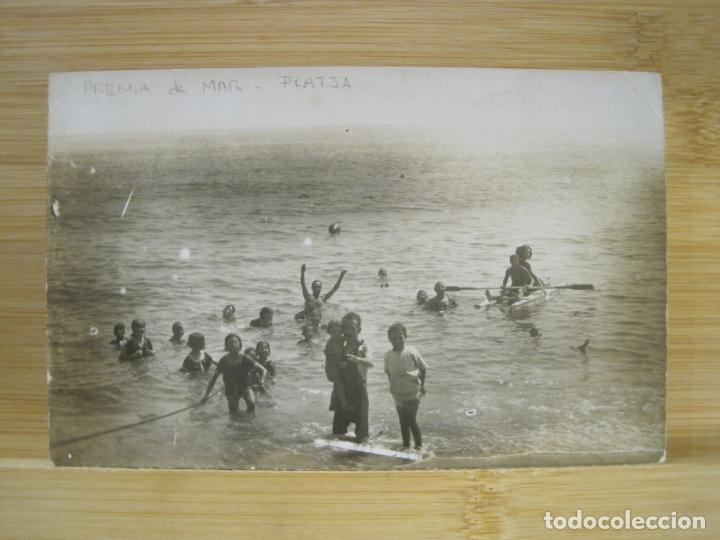 Cartes Postales: PREMIA DE MAR-PLATJA-FOTOGRAFICA-POSTAL ANTIGUA-(98.410)