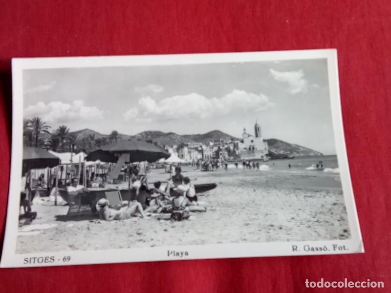 Postales: SITGES, POSTAL ANTIGUA , PLAYA - Foto 2