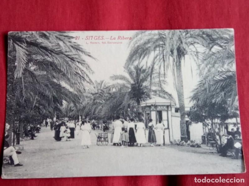 Postales: SITGES, POSTAL ANTIGUA , LA RIBERA - Foto 1