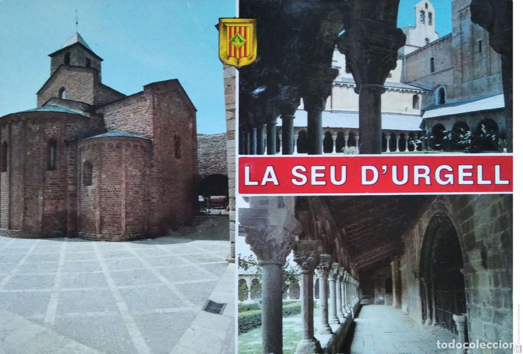 Postales: La Seu d'Urgell. 35 Iglesia de San Miguel. Perspectiva del Claustro. FISA. Nueva. Color