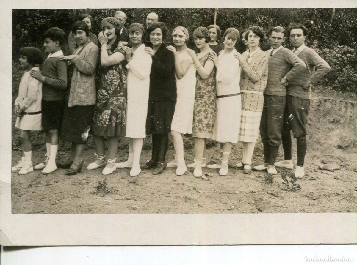 Postales: LA CONRERIA-GRUPO DE PERSONAS DE ESCURSI&Oacute;N-A&Ntilde;OS 1920-FOTOGR&Aacute;FICA-RARA