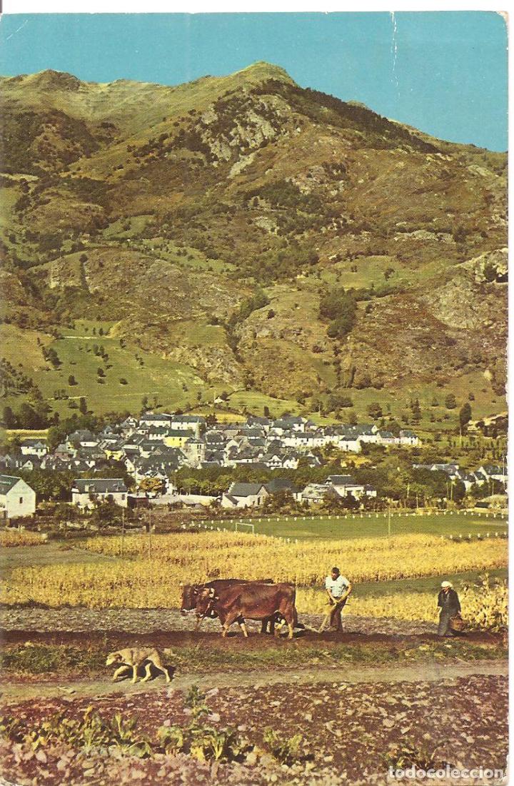 Postales: POSTAL, VALLE DE ARAN, BOSSOST-VISTA GENERAL, ED. PUIG-FERRAN, CIRCULADA