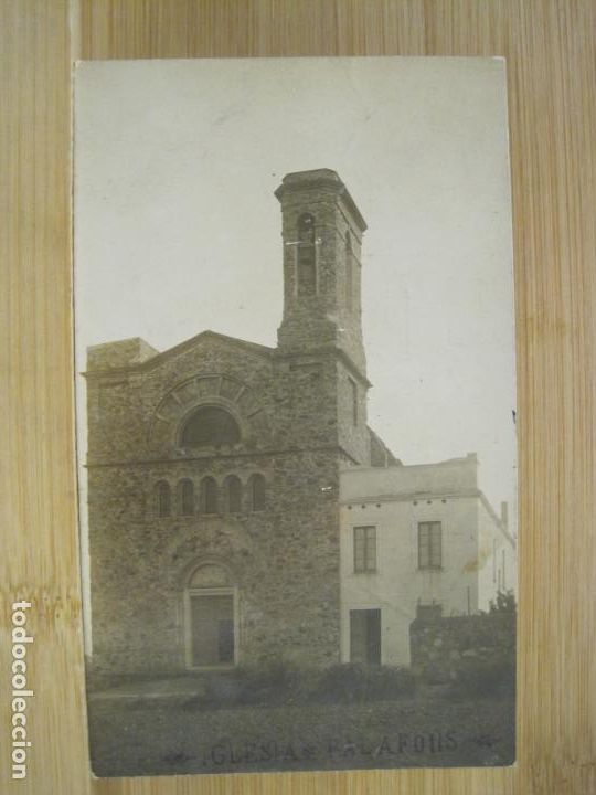 Postkarten: PALAFOLLS-IGLESIA-FOTOGRAFICA-POSTAL ANTIGUA-(98.546)