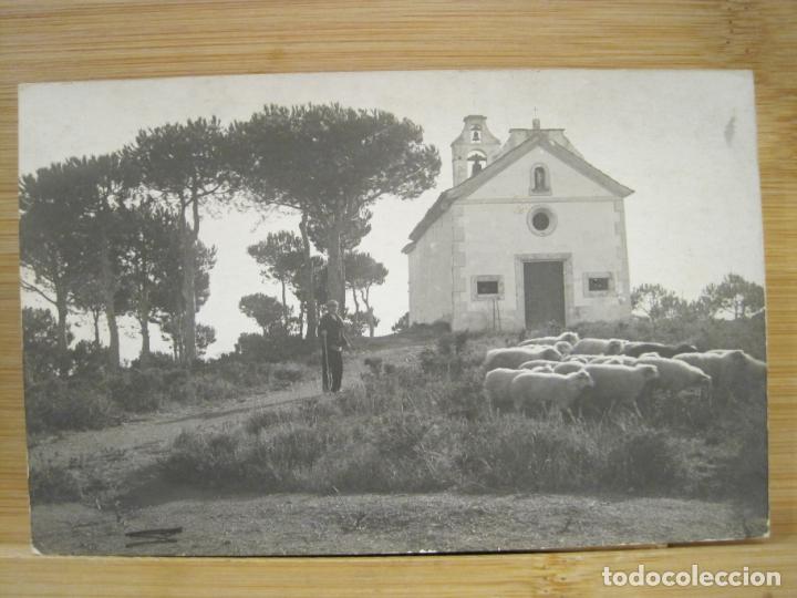 Postcards: SANT ANDREU DE LLAVANERAS-ERMITA DE SANT SEBASTIA-FOTOGRAFICA-POSTAL ANTIGUA-(98.552)