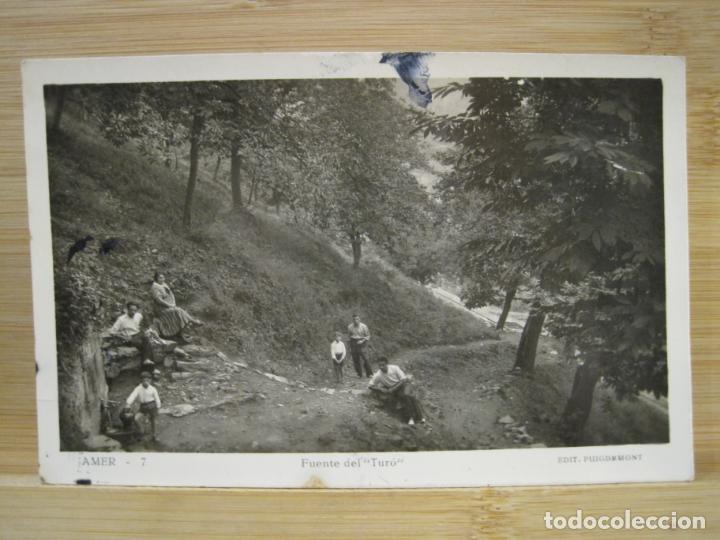 Postcards: AMER-FUENTE DEL TURO-ED PUIGDEMONT-7-FOTOGRAFICA-POSTAL ANTIGUA-(98.566)