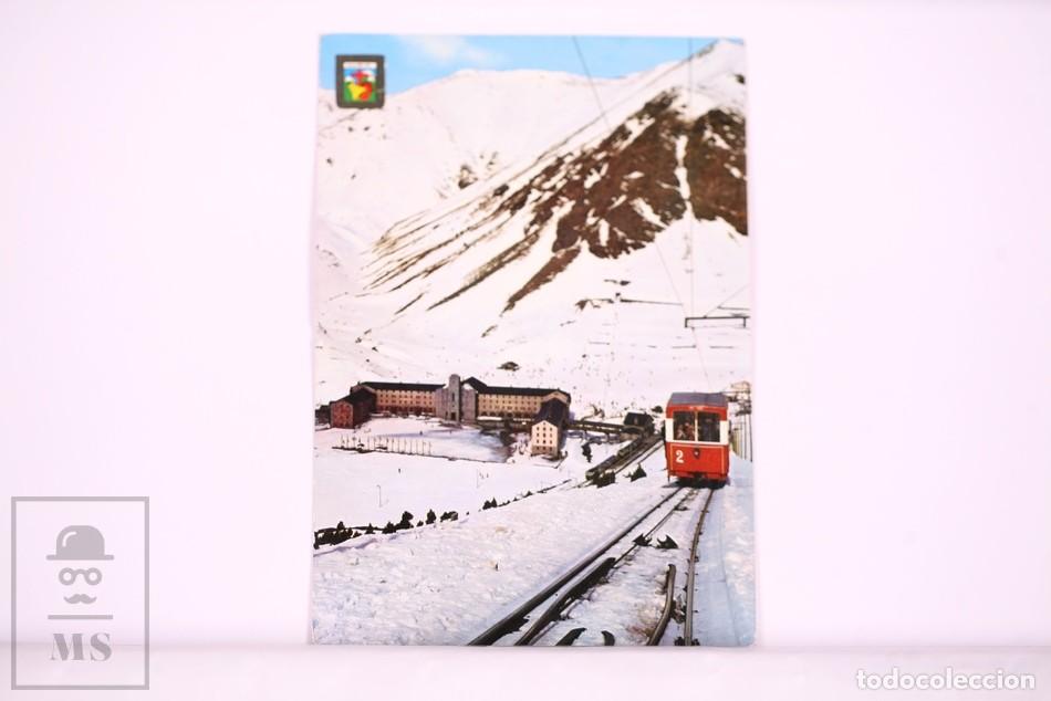 Postais: Postal A&ntilde;o 1971 Funicular a la Coma de Clot Pirineu Catal&aacute; Nuria N&ordm; 2015 - Circulada