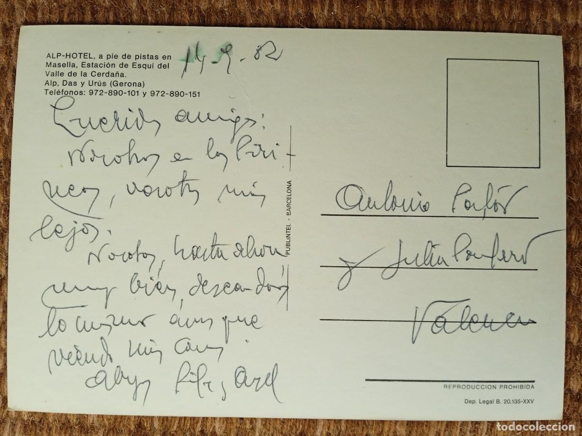 Postales: ALP HOTEL - GERONA - PUBLINTEL - Foto 2