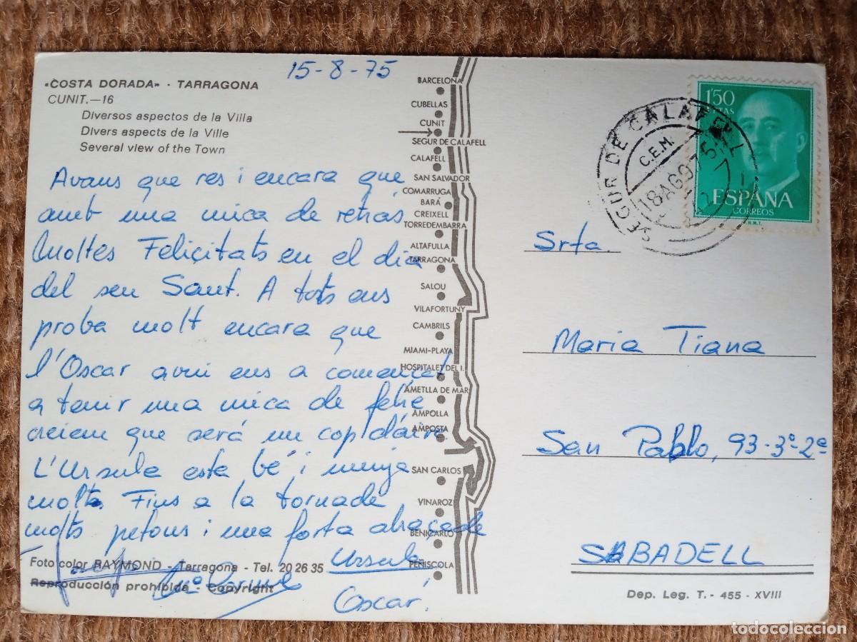Postales: CUNIT - TARRAGONA - REYMOND - Foto 2