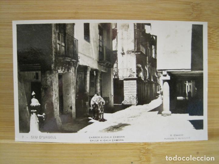 Postkarten: SEU D'URGELL-CARRER ALCALA ZAMORA-7-V.CLAVEROL-FOTOGRAFICA-POSTAL ANTIGUA-(98.615)