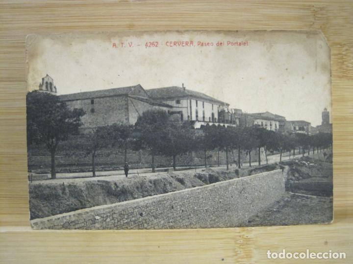 Cartoline: CERVERA-PASEO DEL PORTALET-ATV 4262 A.T.V.-POSTAL ANTIGUA-(98.619)