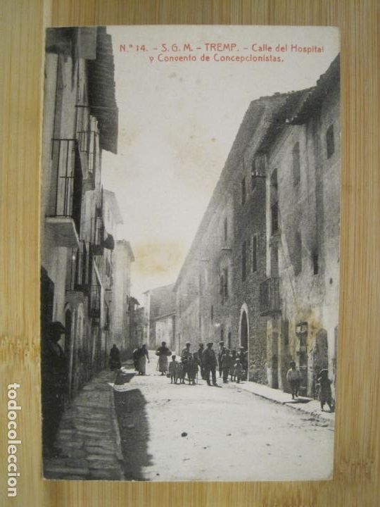 Cartoline: TREMP-CALLE DEL HOSPITAL Y CONVENTO DE CONCEPCIONISTAS-THOMAS-14-POSTAL ANTIGUA-(98.621)
