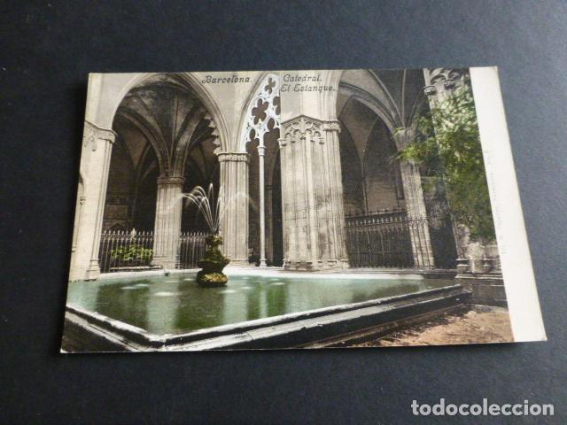Cartoline: BARCELONA CATEDRAL EL ESTANQUE ED. PURGER Nº 3042 SIN DIVIDIR