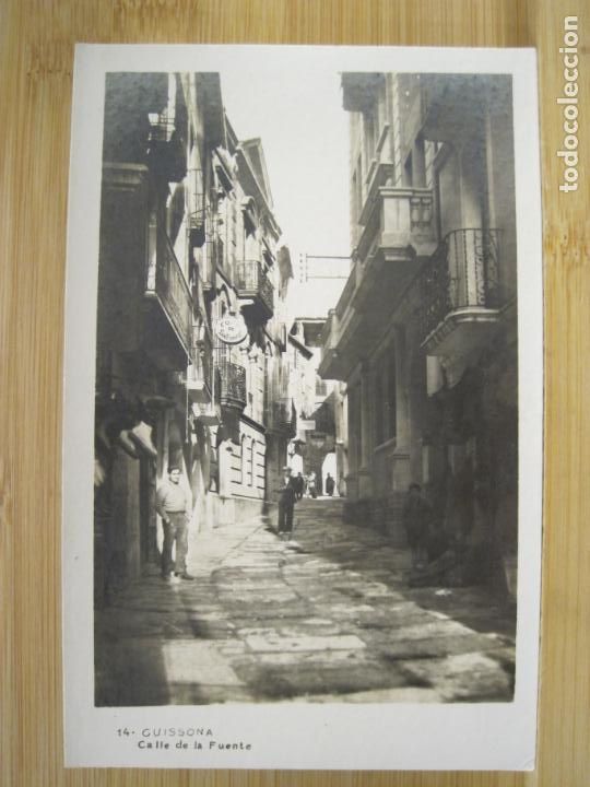 Cartoline: GUISSONA-CALLE DE LA FUENTE-FOTOGRAFICA-POSTAL ANTIGUA-(98.707)