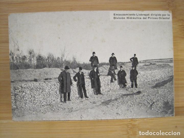 Cartoline: BARCELONA-DEFENSAS FLUVIALES BIANCHINI Y CIA-ENCAUZAMIENTO LLOBREGAT-POSTAL ANTIGUA-(98.844)
