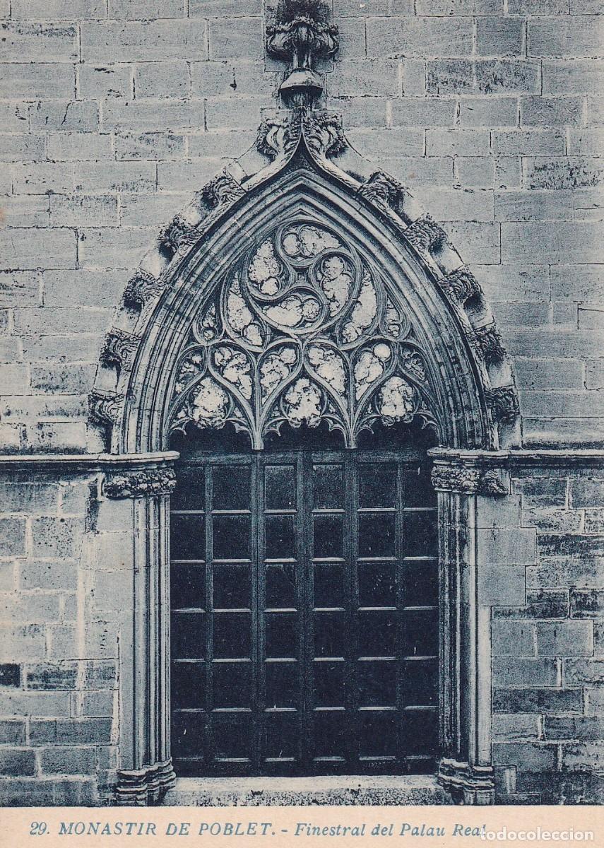 Cartes Postales: POBLET - MONASTERIO DE SANTA MARIA. VENTANAL DEL PALACIO REAL