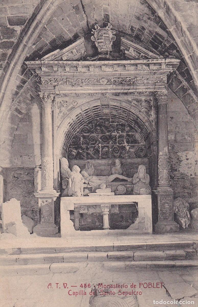 Postcards: POBLET - MONASTERIO DE SANTA MARIA. CAPILLA DEL SANTO SEPULCRO (A.T.V. ATV ANGEL TOLDR&Agrave; VIAZO)