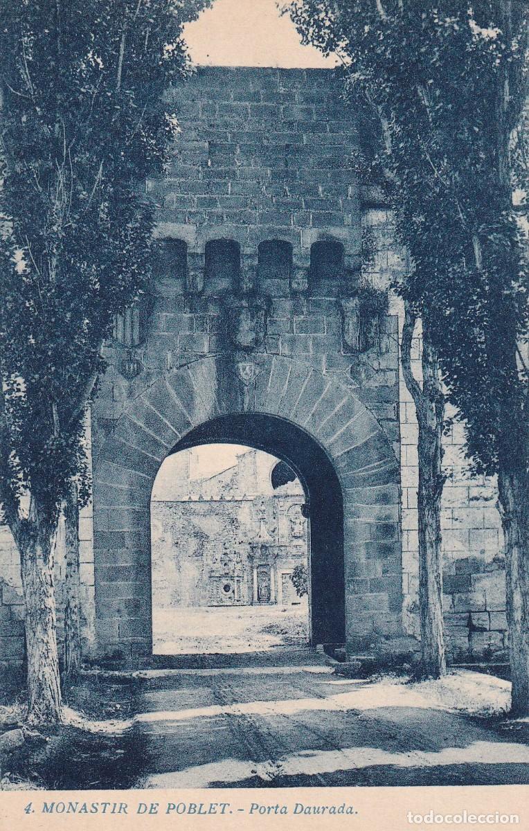Postales: POBLET - MONASTERIO DE SANTA MARIA. PUERTA DORADA