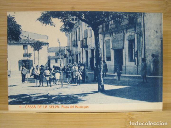 Postcards: CASSA DE LA SELVA-PLAZA DEL MUNICIPIO-THOMAS-11-POSTAL ANTIGUA-(99.043)