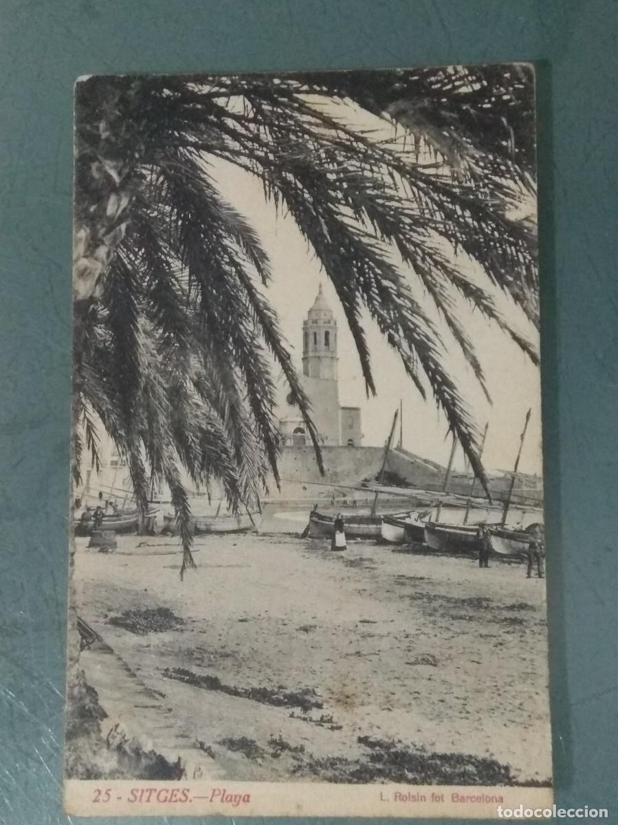 Postales: POSTAL 25 - SITGES. PLAYA. - Foto 1