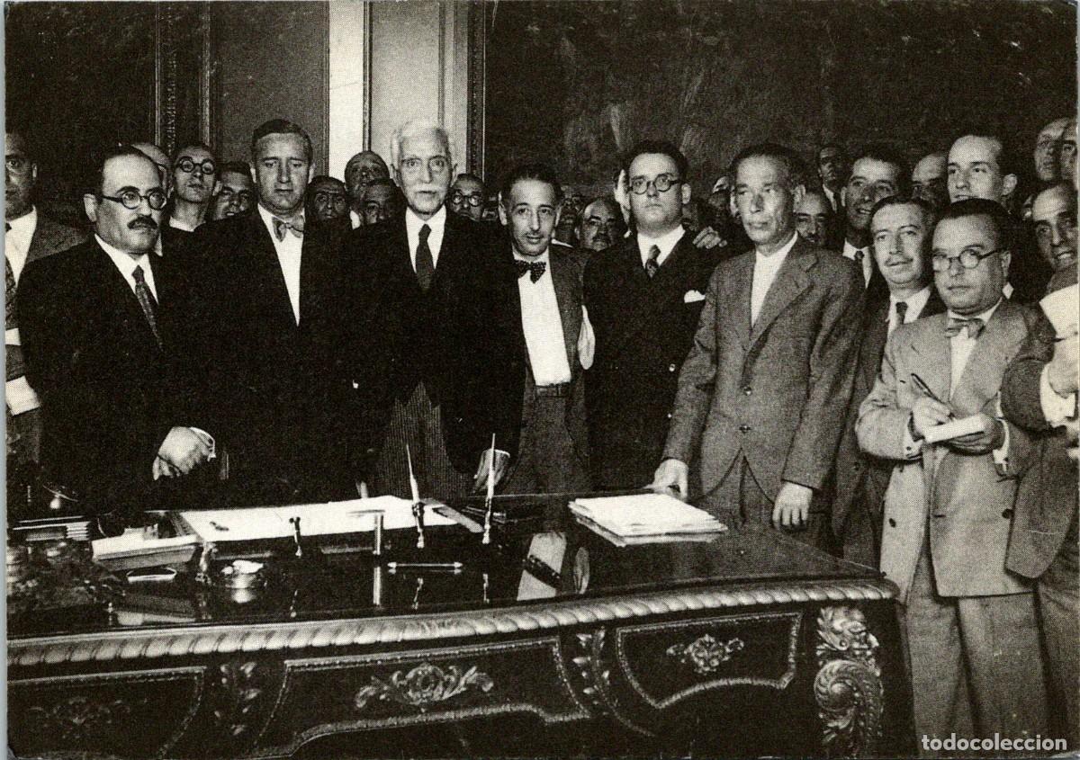 Postkarten: El president Maci&agrave; i el Governador de Catalunya (1933) - Ed. Ajuntament de Barcelona - 145x102mm