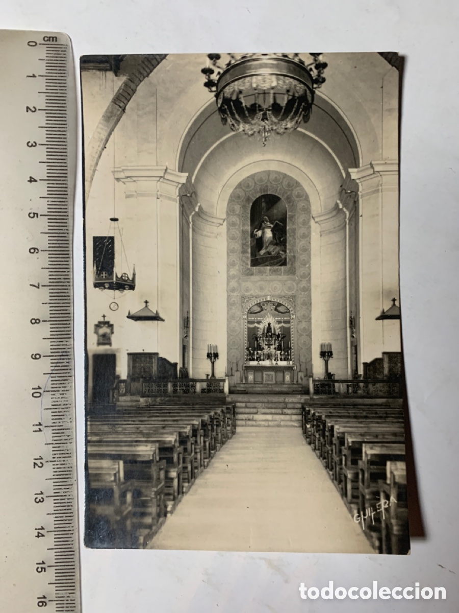 Postales: POSTAL. PUIGCERDA. IGLESIA. ALTAR MAYOR. FOTO GUILERA. 12 JULIO 1957.