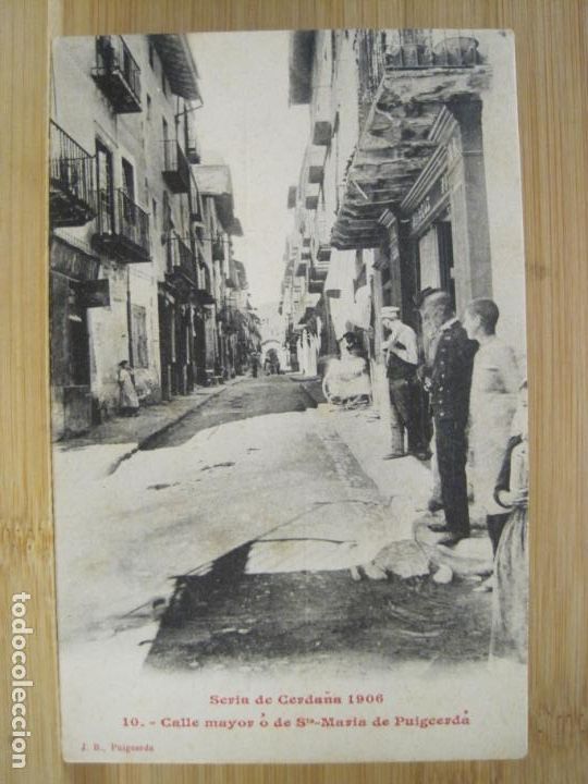 Cartes Postales: SANTA MARIA DE PUIGCERDA-CALLE MAYOR-10-J.BERTRAN-POSTAL ANTIGUA-(99.113)